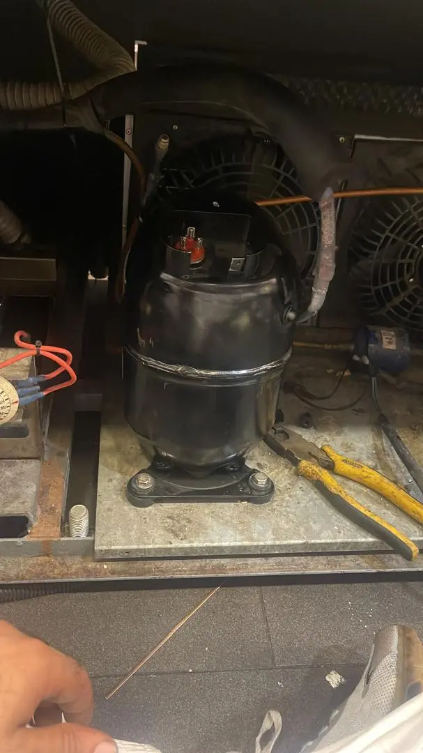 Warehouse freezer repair project